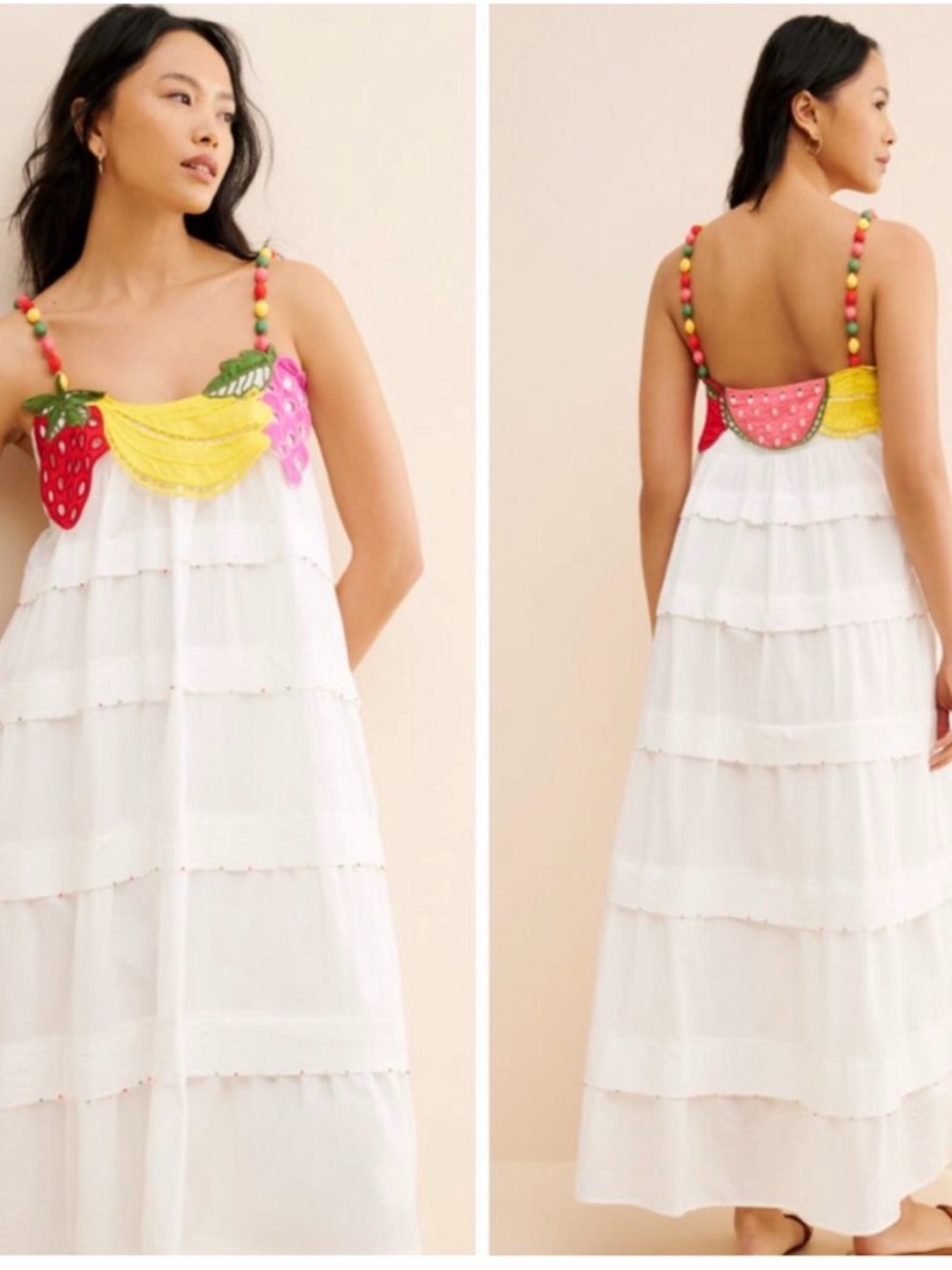 Farm rio Fruits Sleeveless Maxi Dress size small nwot